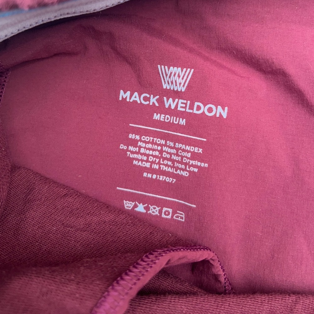 Mack Weldon Ace Sweatshort Bundle Mens Medium Syrah Fern Green Burgundy Shorts - Picture 8 of 11